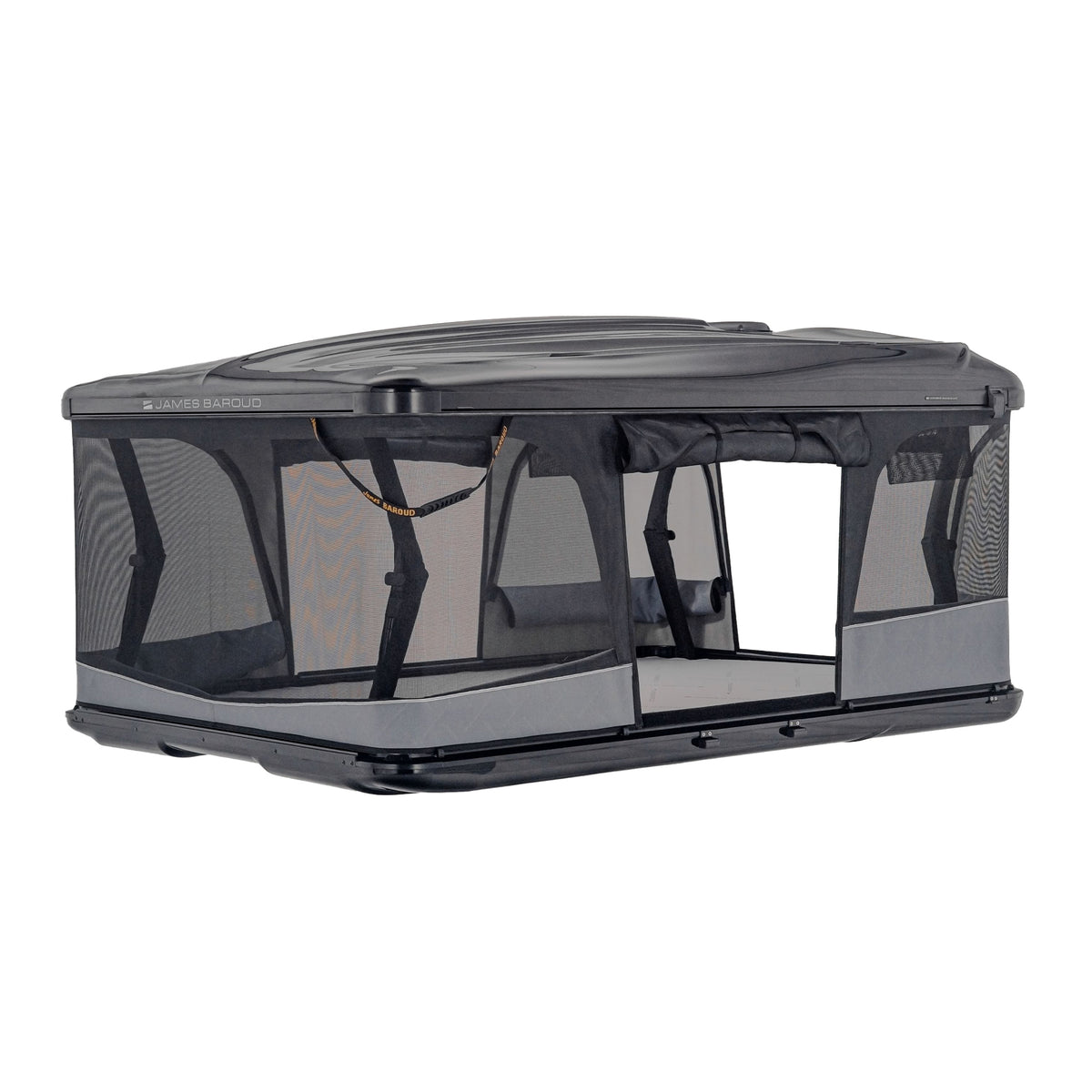 Detail James Baroud Hartschalen-Dachzelt Odyssey offen Schwarz