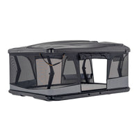 Detail James Baroud Hartschalen-Dachzelt Odyssey offen Schwarz